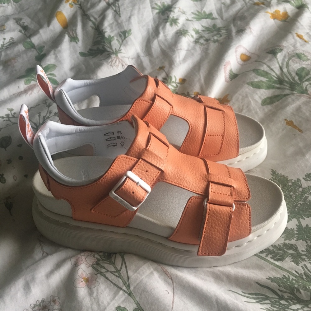 Orange/White Sandals